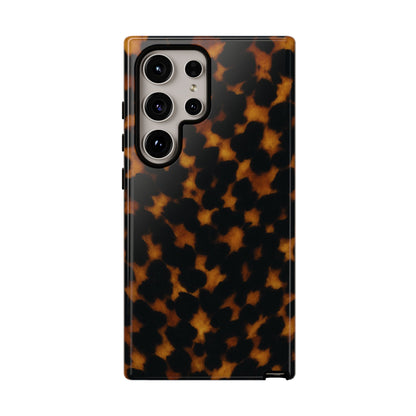 Tortoiseshell Phone Case – Brown Leopard Pattern Luxury Tough Protective Case