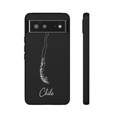 Chile Outline Phone Case – Minimal Country Map Tough Case (iPhone, Samsung, Pixel)