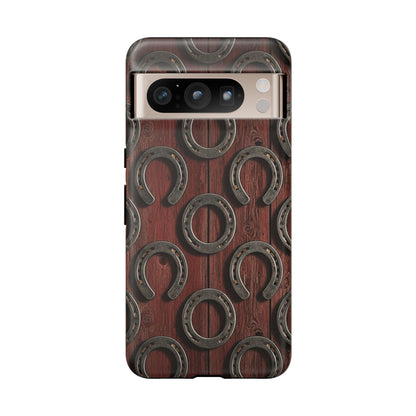 Rustic Horseshoe Western Phone Case – Cowboy Country Ranch Tough Case