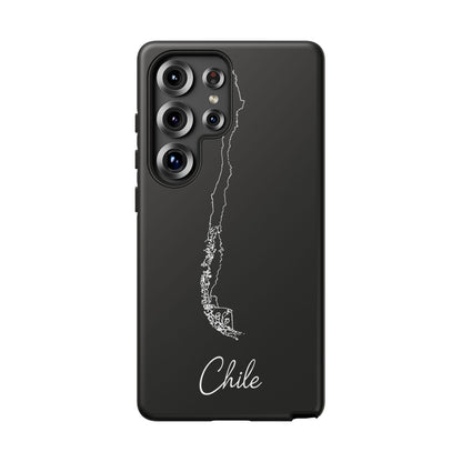 Chile Outline Phone Case – Minimal Country Map Tough Case (iPhone, Samsung, Pixel)