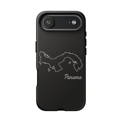 Panama Outline Phone Case – Minimal Country Map Tough Case (iPhone, Samsung, Pixel)