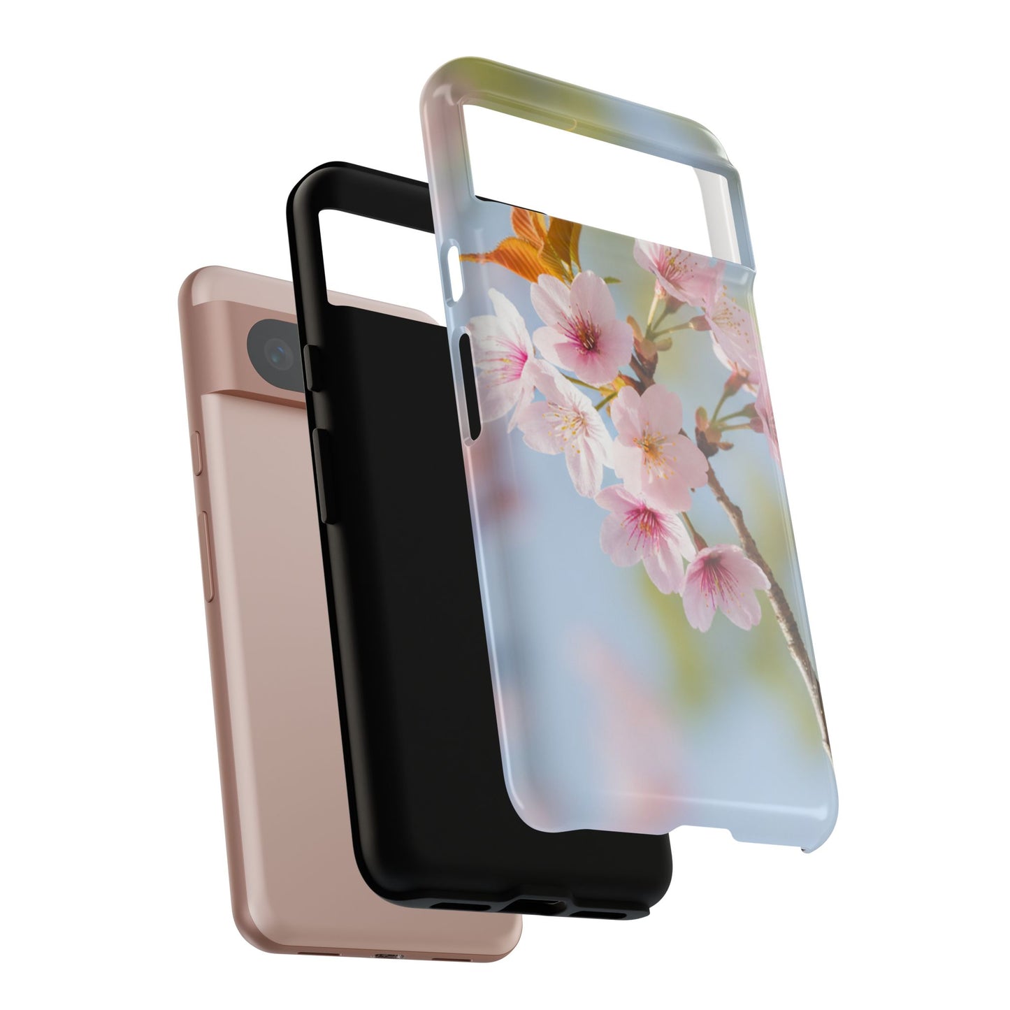 Cherry Blossom Phone Case – Pink Floral Tough Case (iPhone, Samsung Galaxy, Pixel)