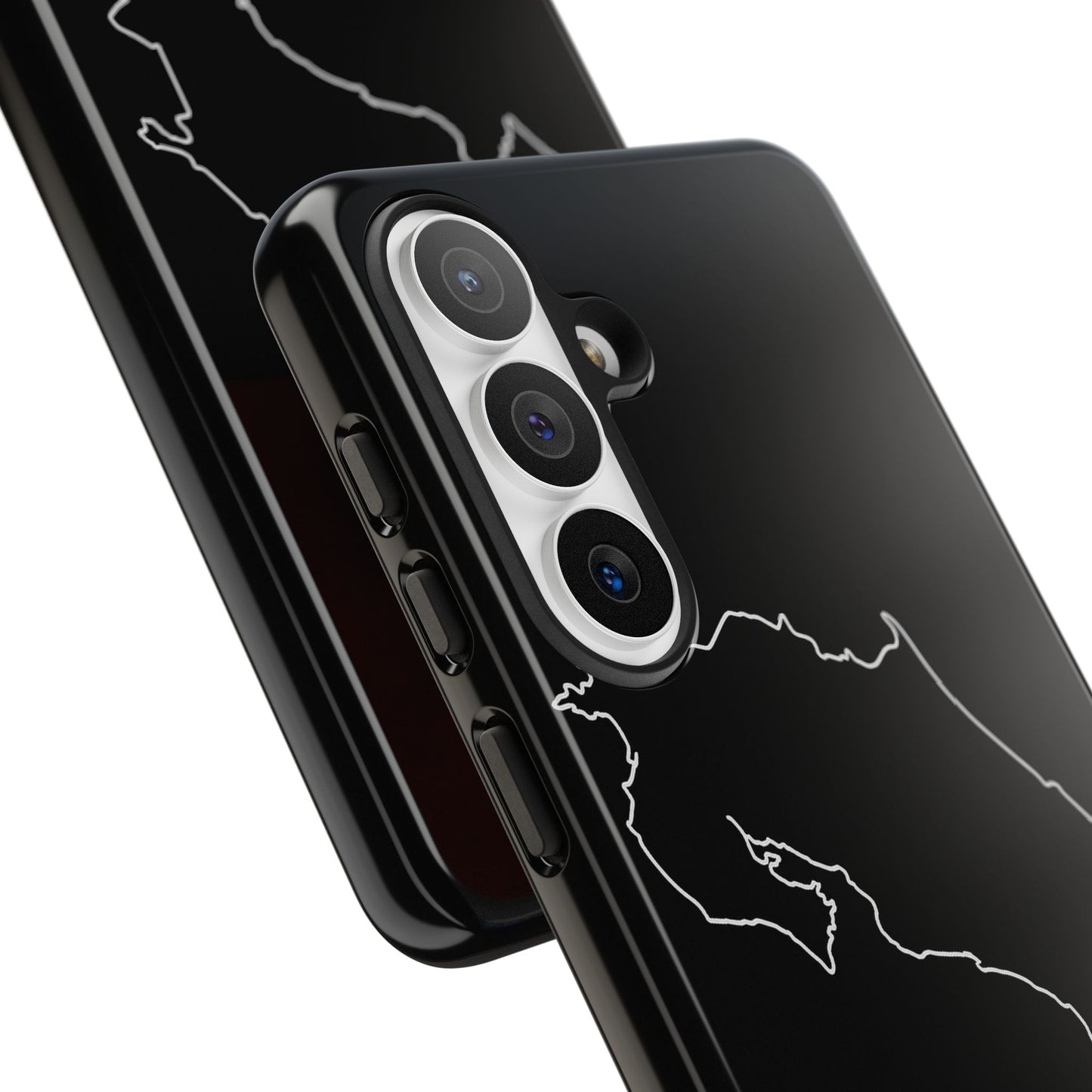 Costa Rica Outline Phone Case – Minimal Country Map Tough Case (iPhone, Samsung, Pixel)