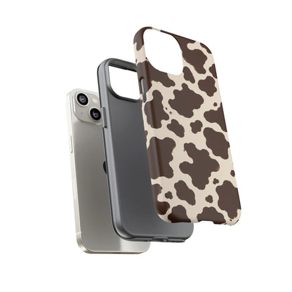 Western Cow Print Tough Phone Case for iPhone Samsung Galaxy Pixel