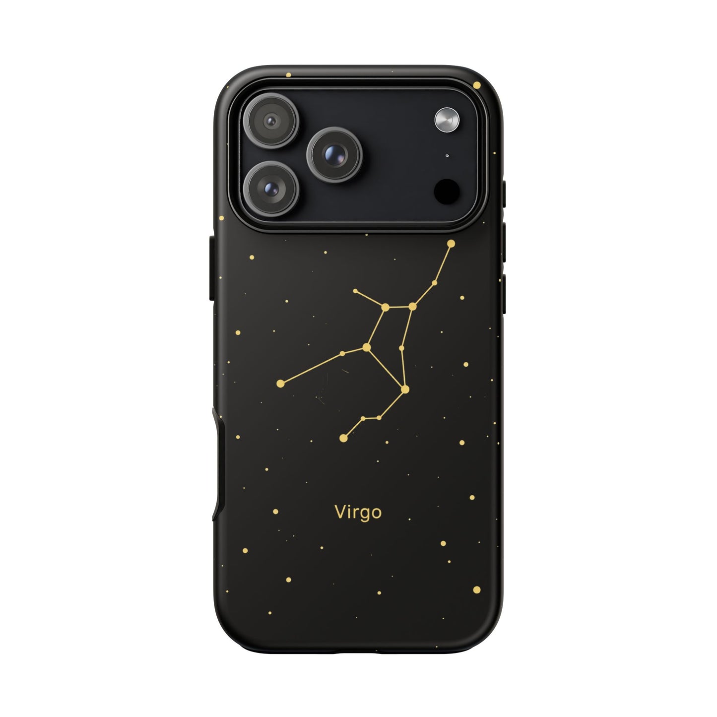 Virgo Zodiac Constellation Phone Case – Luxe Gold Celestial Cover