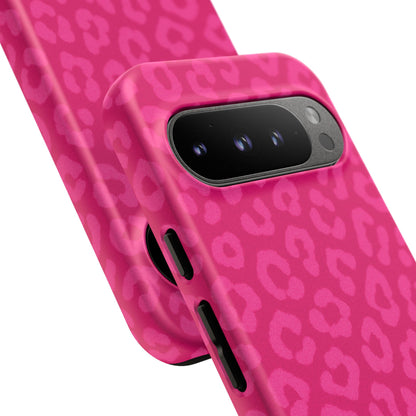 Hot Pink Leopard Phone Case – Bold Coquette Aesthetic Tough Case