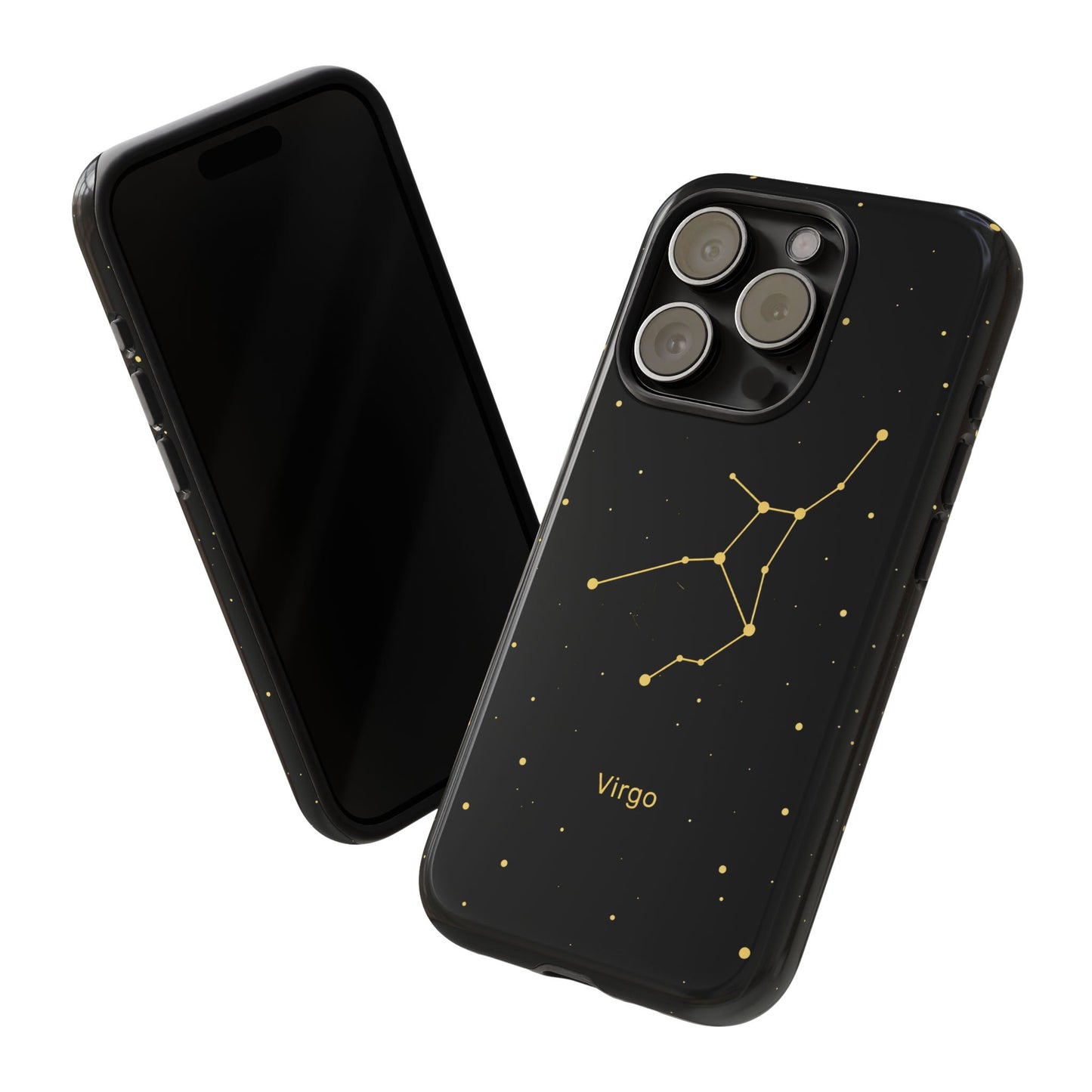 Virgo Zodiac Constellation Phone Case – Luxe Gold Celestial Cover