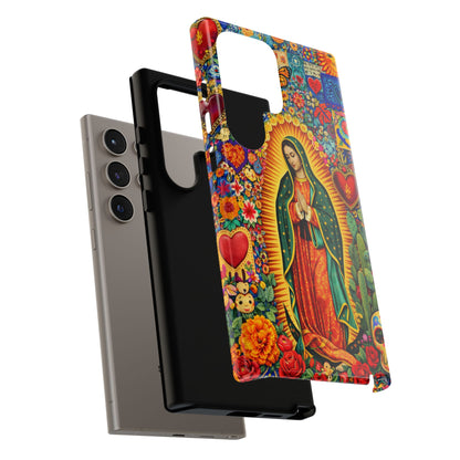 Virgin Mary Guadalupe Phone Case Mexican Folk Art Tough Cover iPhone Samsung