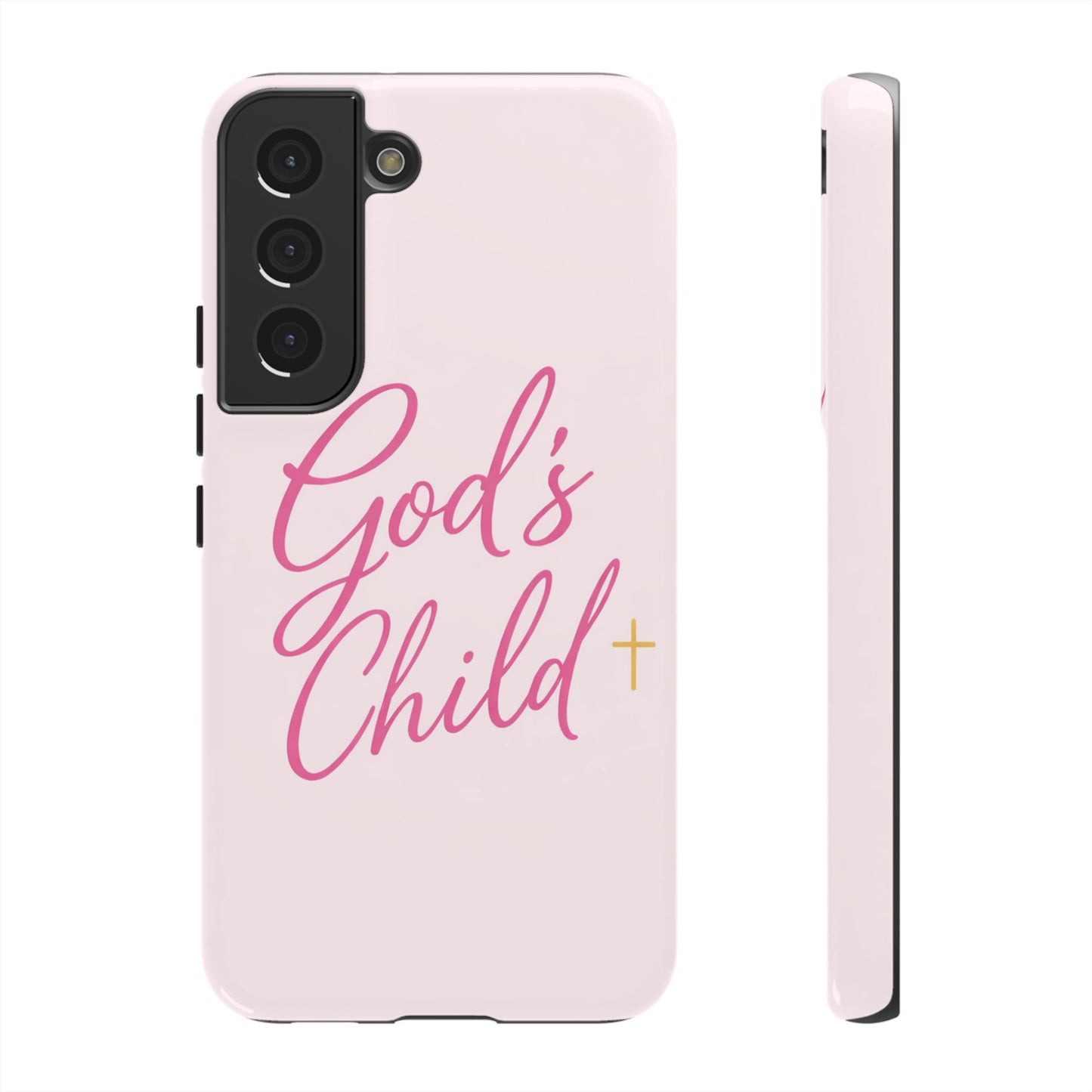 Gods Child Phone Case Christian Pink Aesthetic Tough iPhone Case