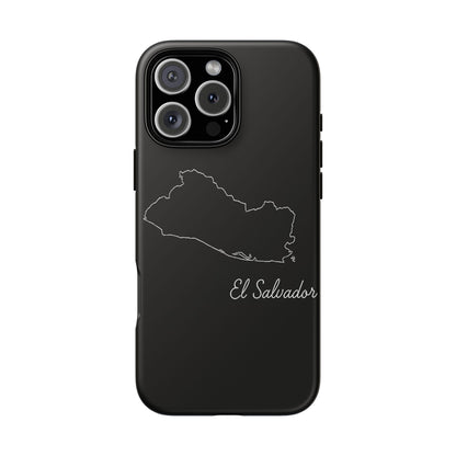 El Salvador Outline Phone Case – Minimal Country Map Tough Case (iPhone, Samsung, Pixel)