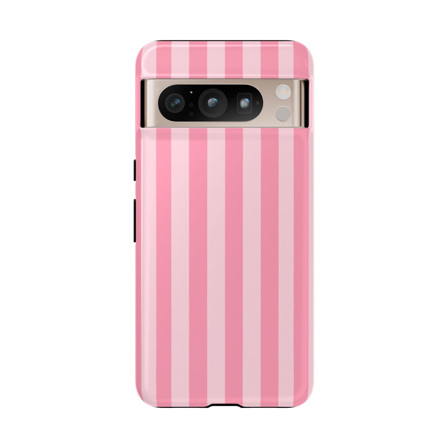 Pink Vertical Stripe Phone Case | Minimal Pastel Stripes Tough Case