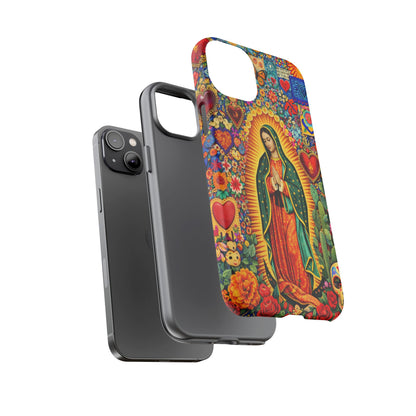 Virgin Mary Guadalupe Phone Case Mexican Folk Art Tough Cover iPhone Samsung