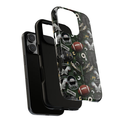 Football Pattern Phone Case – Sports Fan Tough Protective Game Day Case