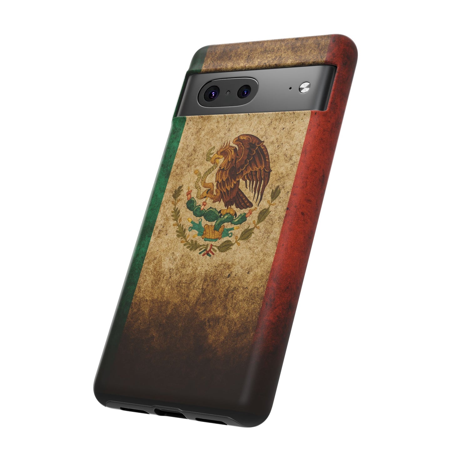 Vintage Mexico Flag Phone Case – Mexican Pride Grunge Flag Aesthetic Tough Case