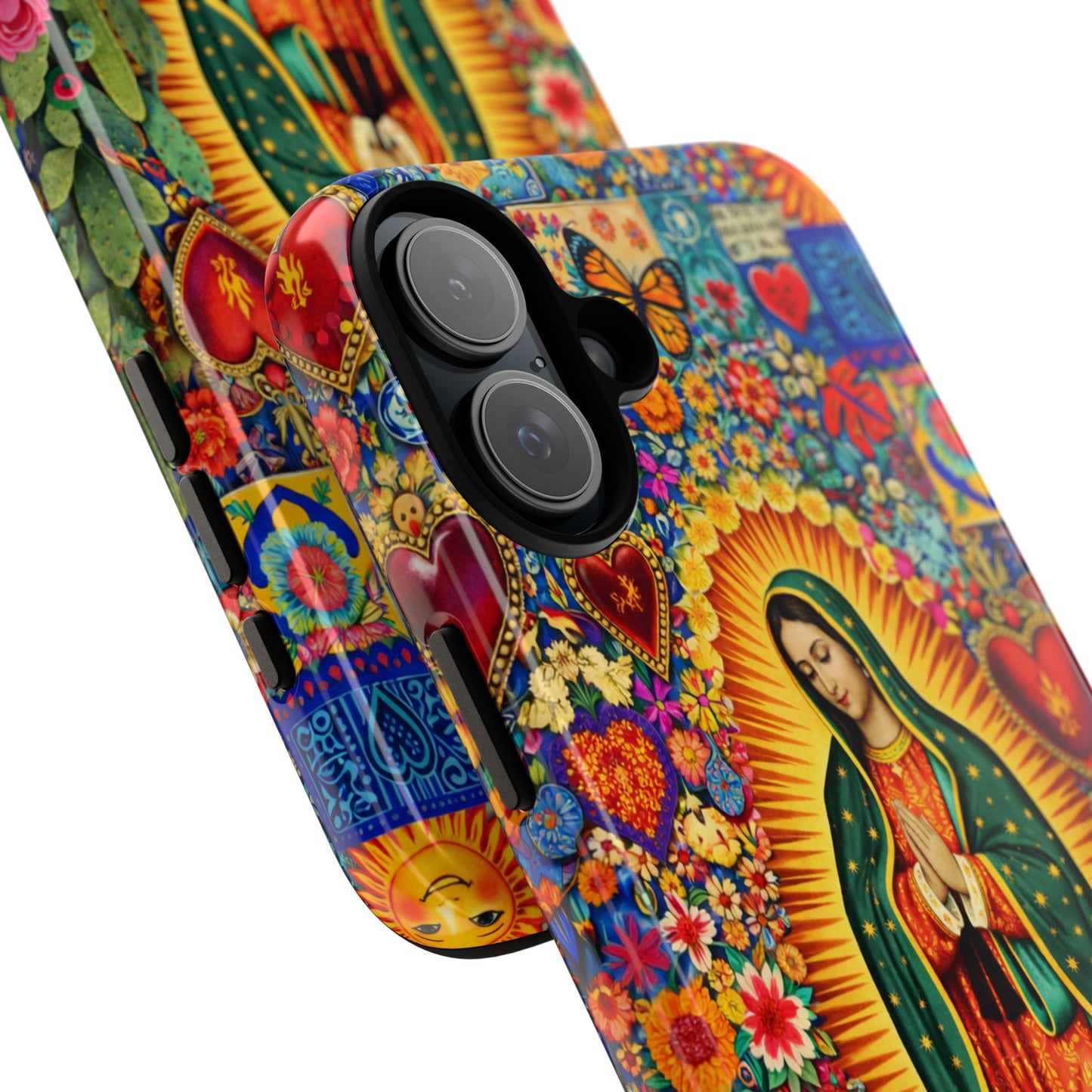 Virgin Mary Guadalupe Phone Case Mexican Folk Art Tough Cover iPhone Samsung