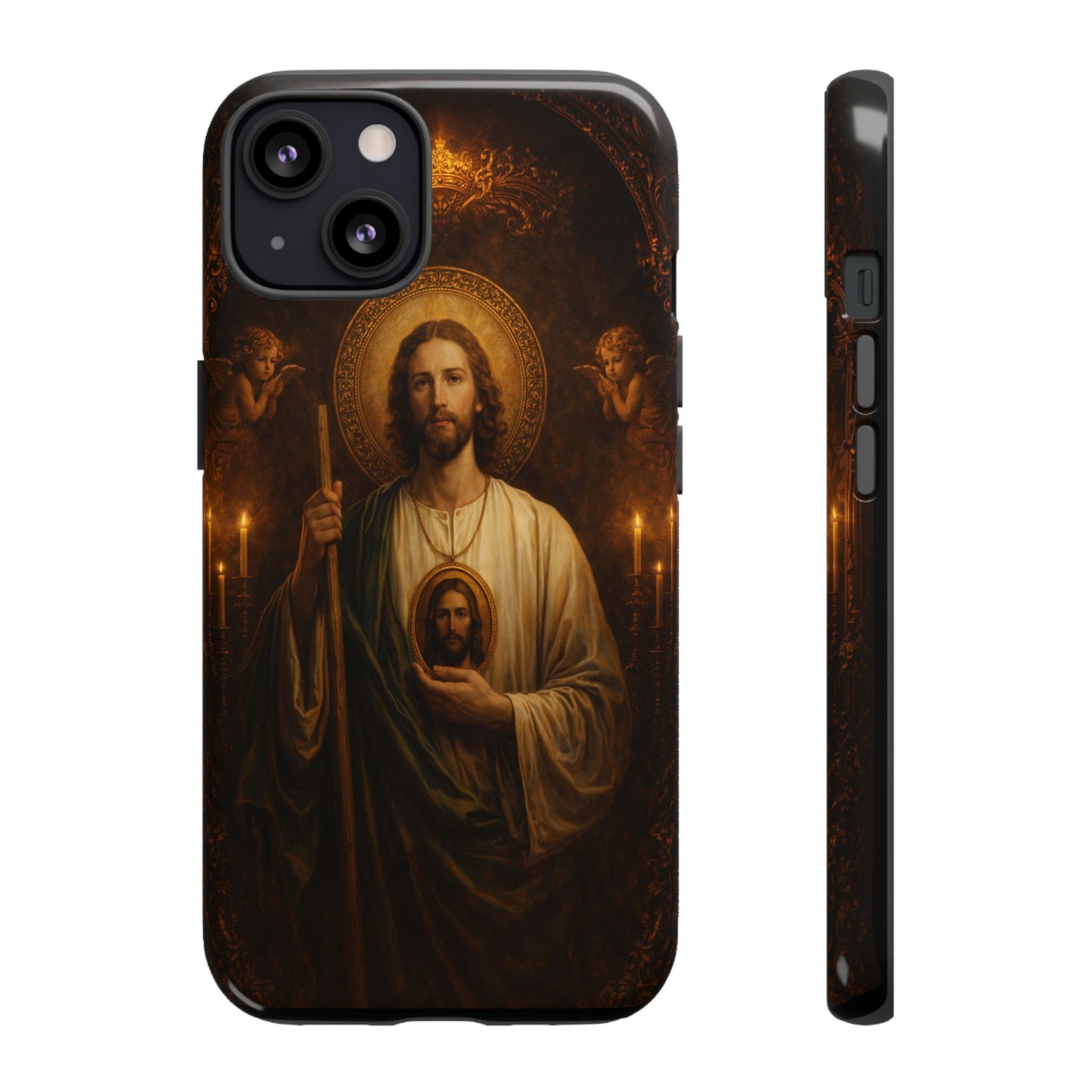San Judas Phone Case Saint Jude Catholic Saint Religious Art Portrait Tough