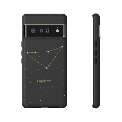 Capricorn Zodiac Constellation Phone Case – Luxe Gold Celestial Cover