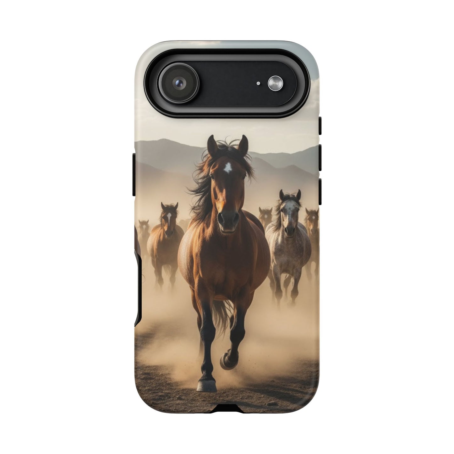 Running Horses Phone Case | Wild Mustang Herd Tough Protective Cover
