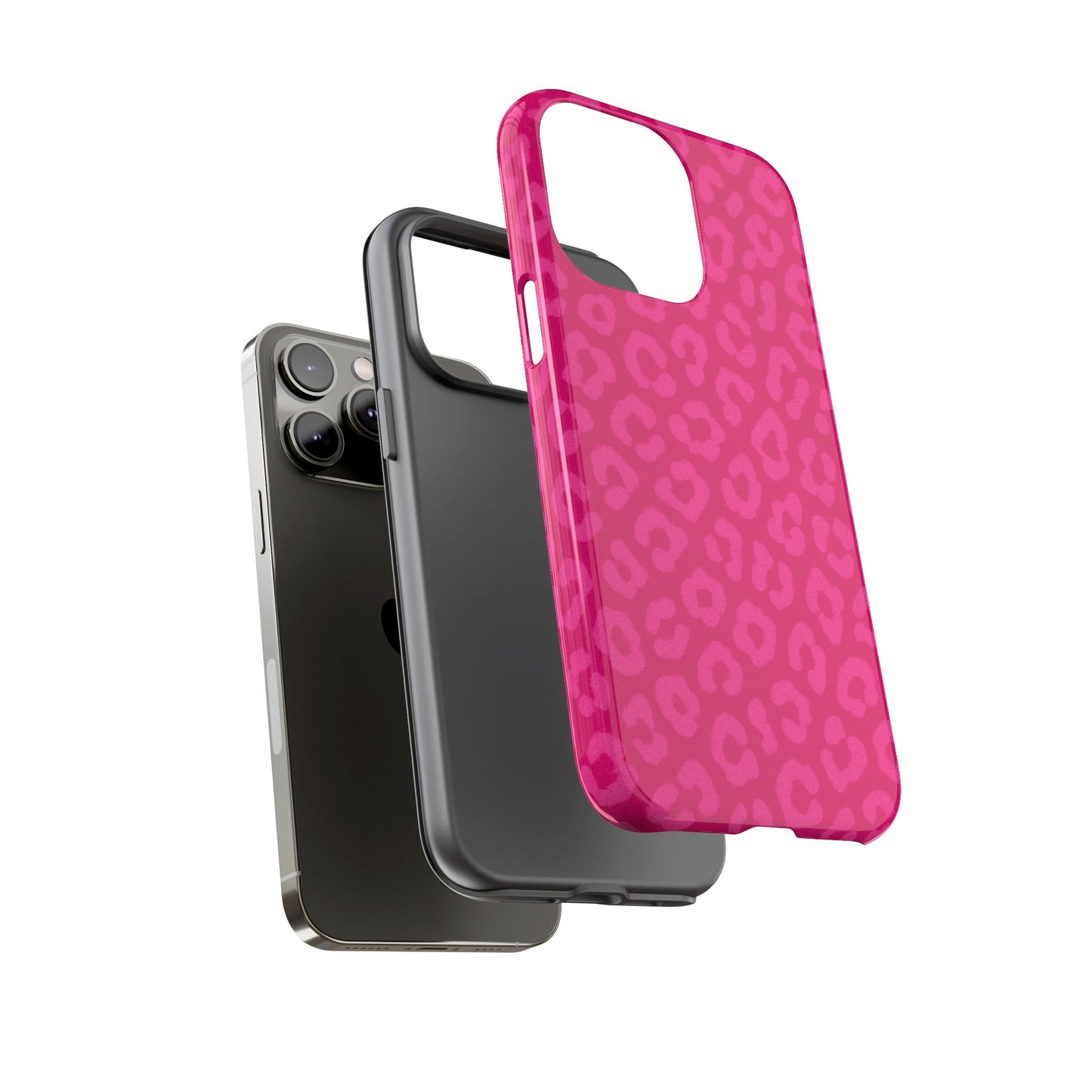 Hot Pink Leopard Phone Case – Bold Coquette Aesthetic Tough Case