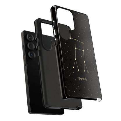 Gemini Zodiac Constellation Phone Case – Luxe Gold Celestial Cover