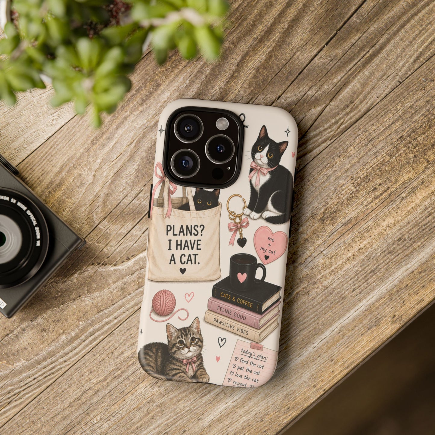 Cat Lover Phone Case | Plans? I Have A Cat Cute Aesthetic Cover