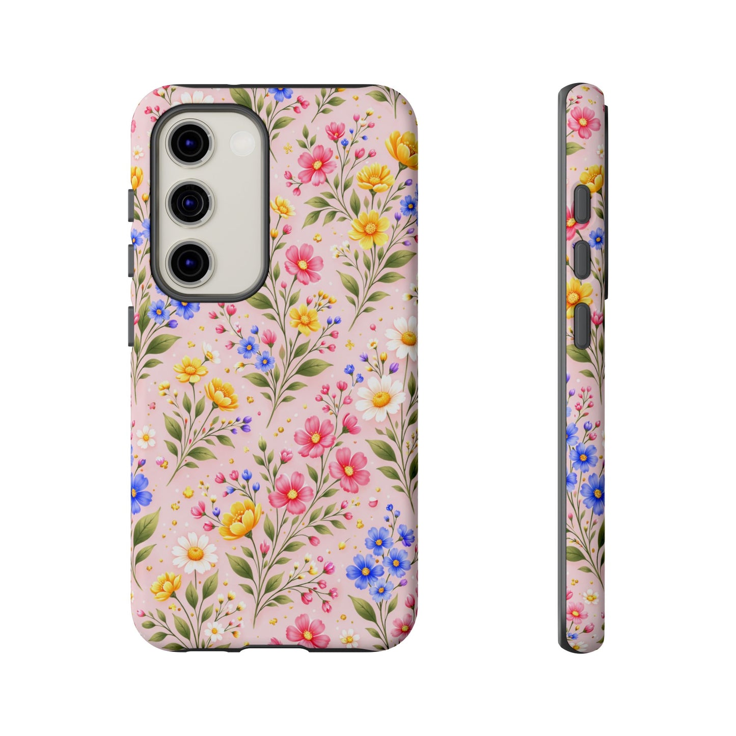 Wildflower Floral Phone Case Vintage Spring Meadow Tough Cover