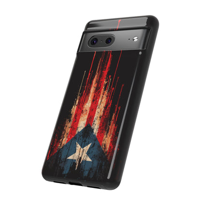 Puerto Rico Flag Phone Case | Distressed Puerto Rican Flag Tough Case | Boricua Pride Protective iPhone Samsung Cover