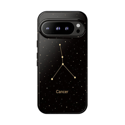 Cancer Zodiac Constellation Phone Case – Luxe Gold Celestial Cover