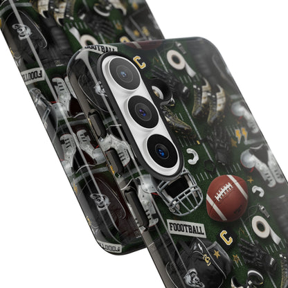 Football Pattern Phone Case – Sports Fan Tough Protective Game Day Case