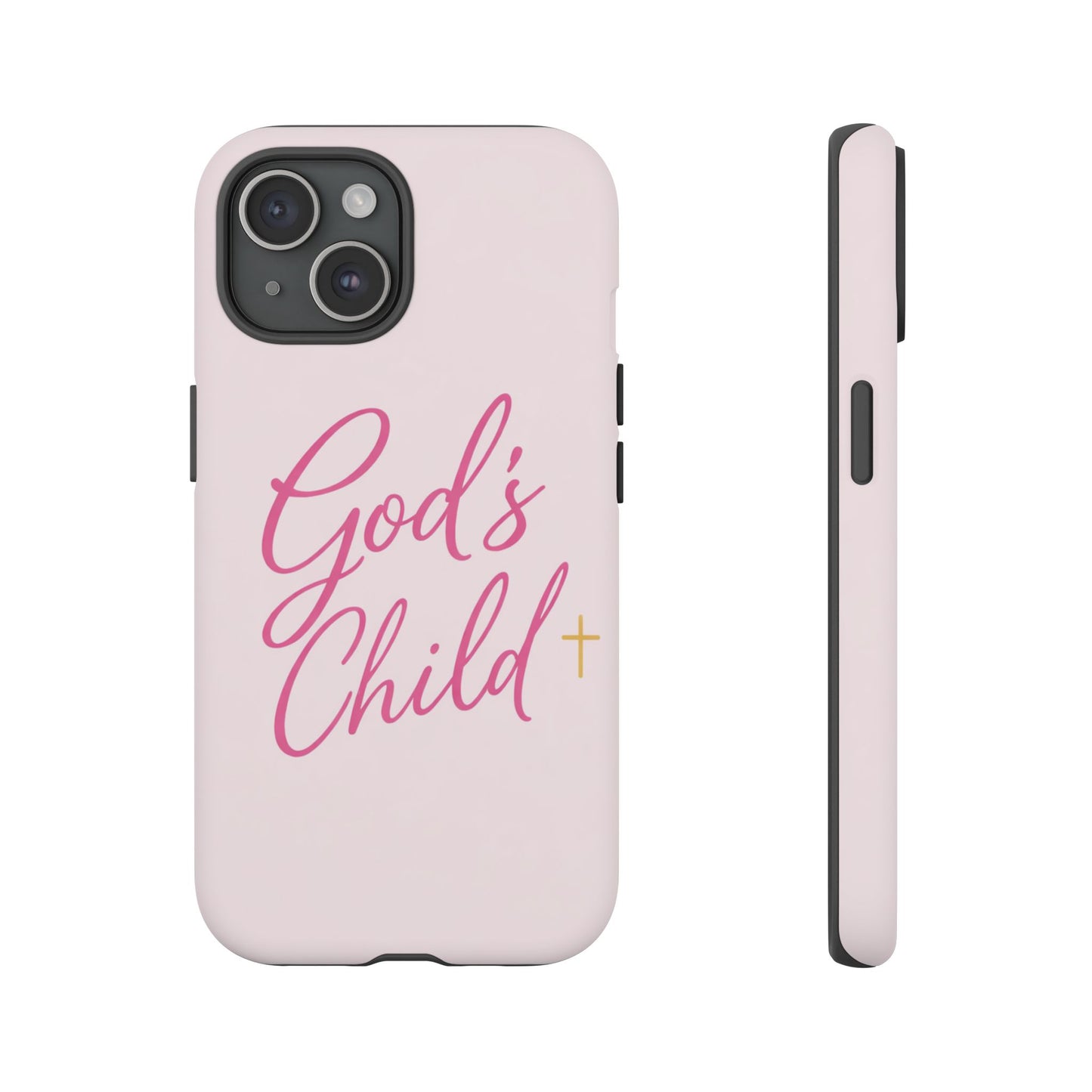 Gods Child Phone Case Christian Pink Aesthetic Tough iPhone Case