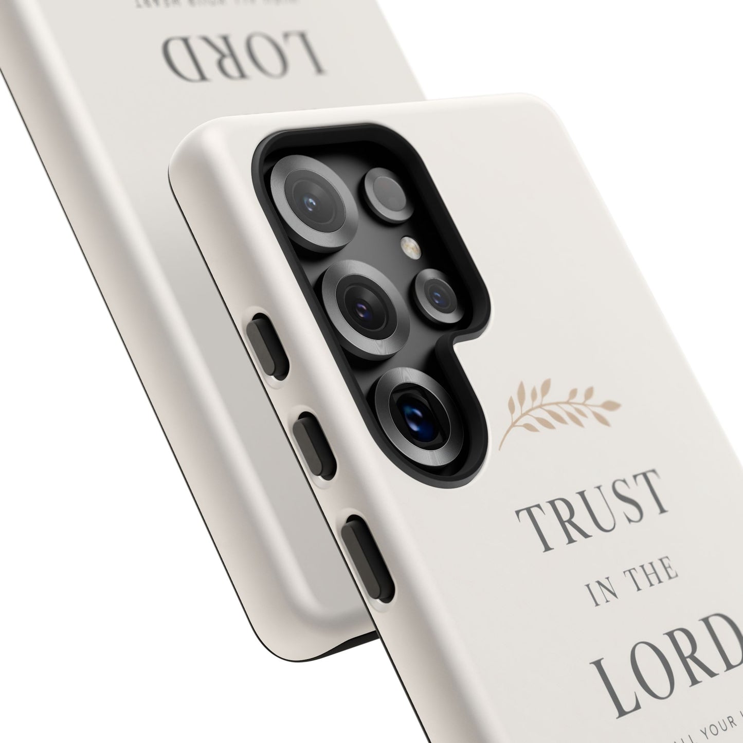 Proverbs 3:5 Christian Phone Case Trust in the Lord Minimalist Faith Cover