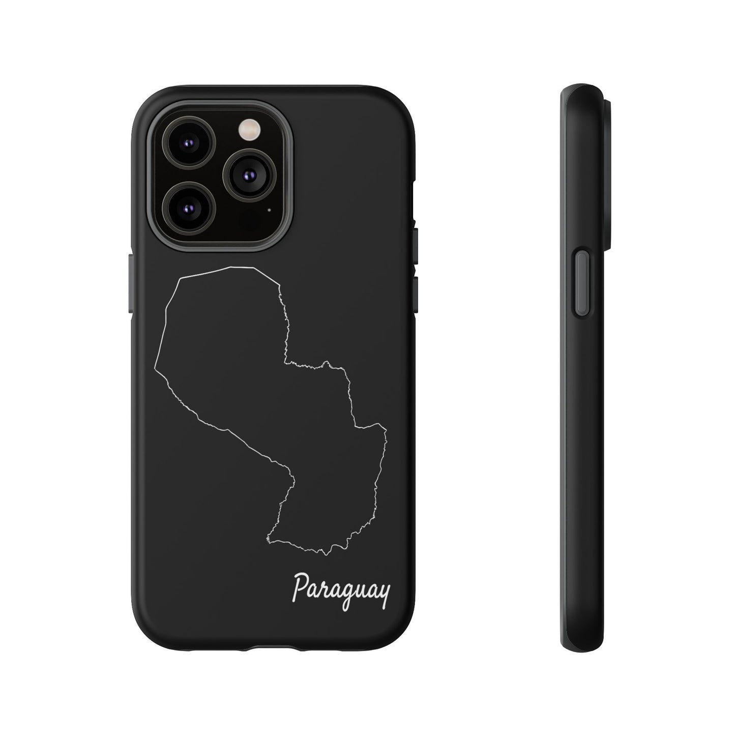 Paraguay Outline Phone Case – Minimal Country Map Tough Case (iPhone, Samsung, Pixel)