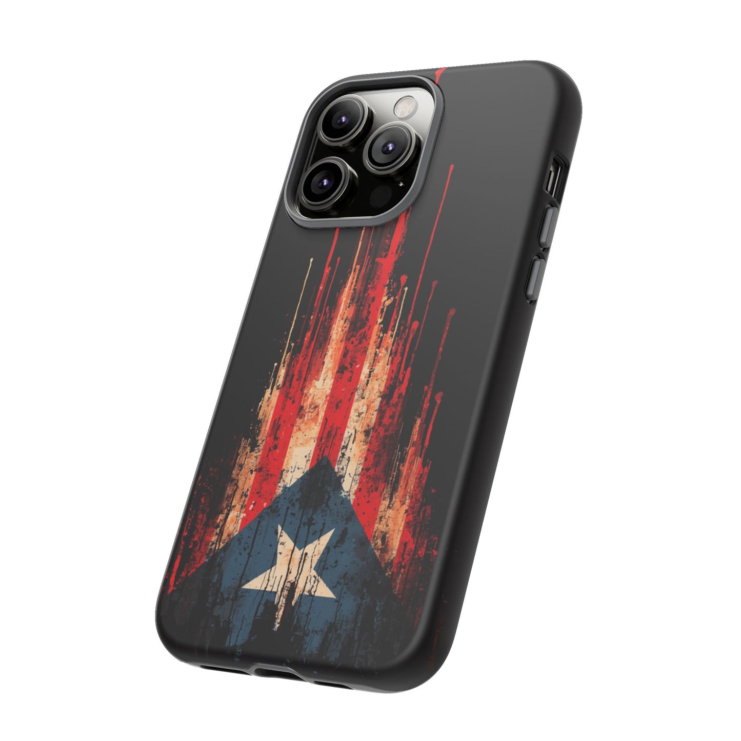 Puerto Rico Flag Phone Case | Distressed Puerto Rican Flag Tough Case | Boricua Pride Protective iPhone Samsung Cover