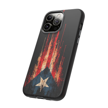 Puerto Rico Flag Phone Case | Distressed Puerto Rican Flag Tough Case | Boricua Pride Protective iPhone Samsung Cover