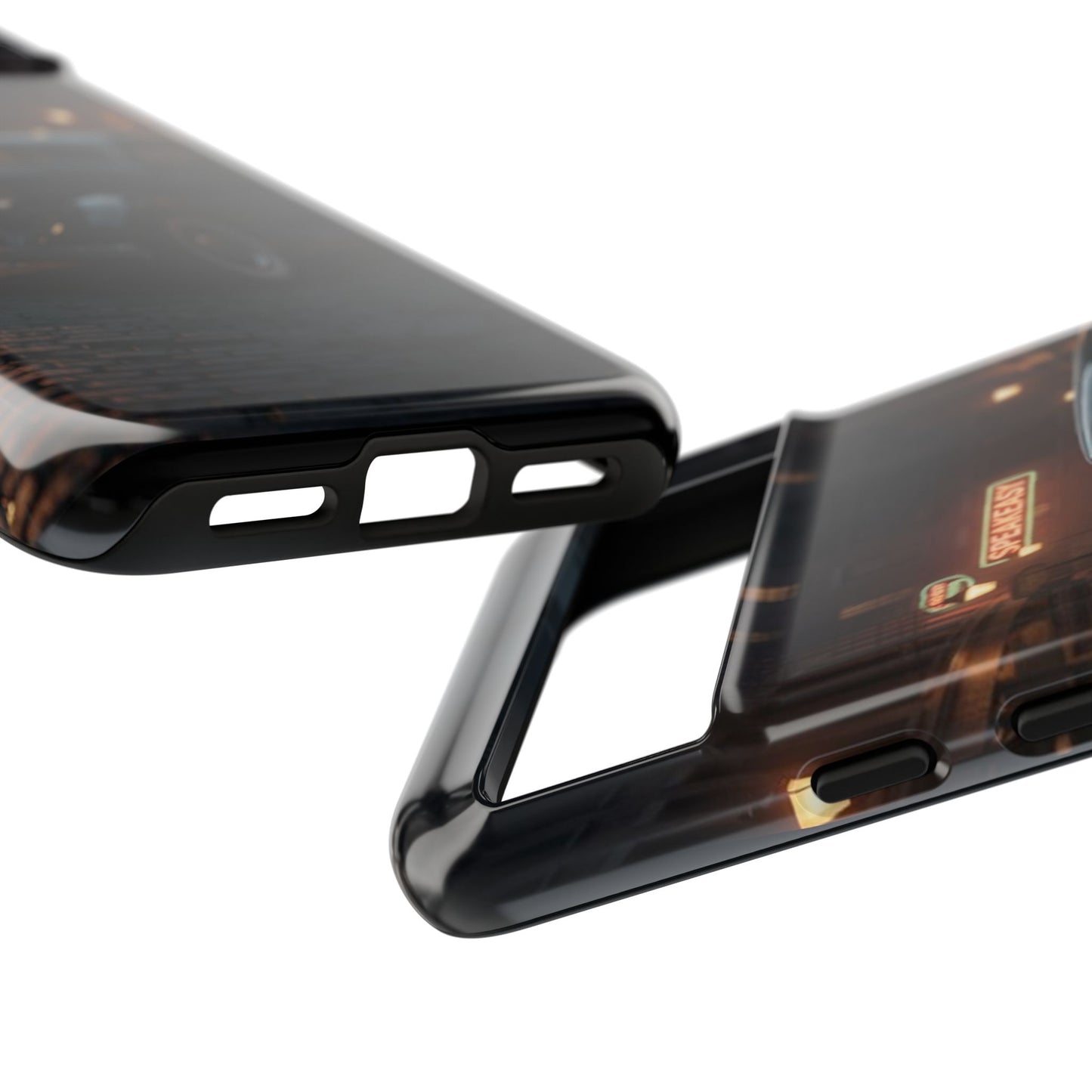 Vintage Classic Car Phone Case | Retro Noir Aesthetic | 1930s Street Scene Tough Case for iPhone & Samsung