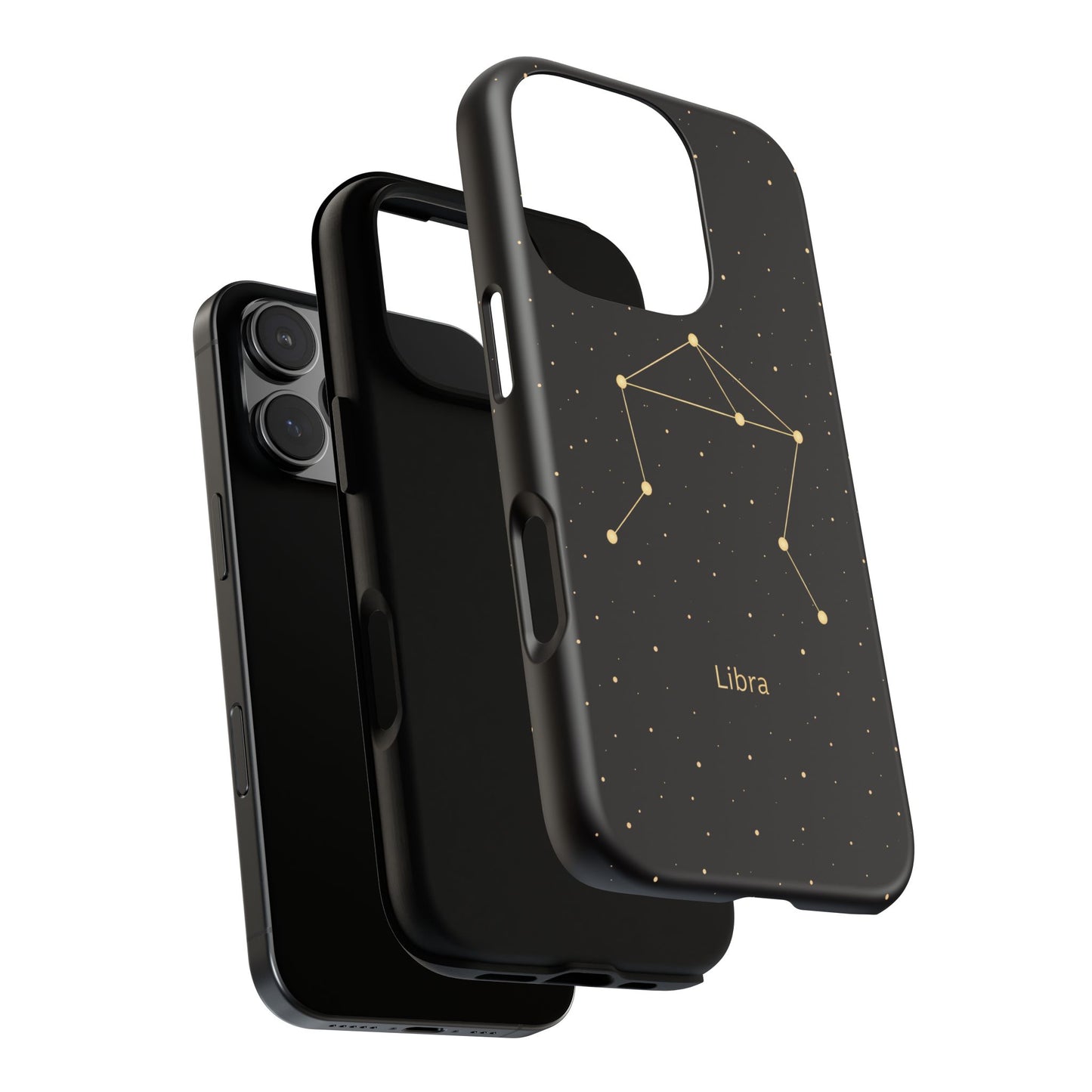 Libra Zodiac Constellation Phone Case – Luxe Gold Celestial Cover