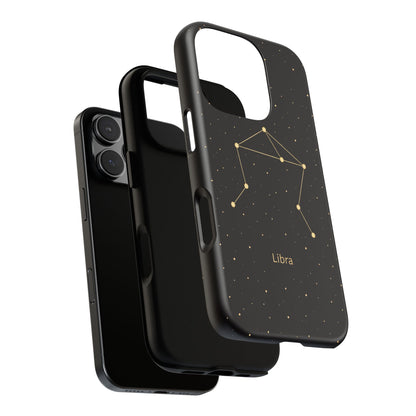 Libra Zodiac Constellation Phone Case – Luxe Gold Celestial Cover