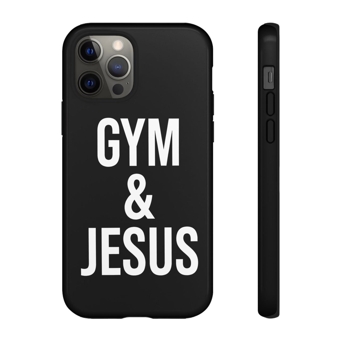 Gym & Jesus Phone Case Christian Faith Workout Gym Motivation Case