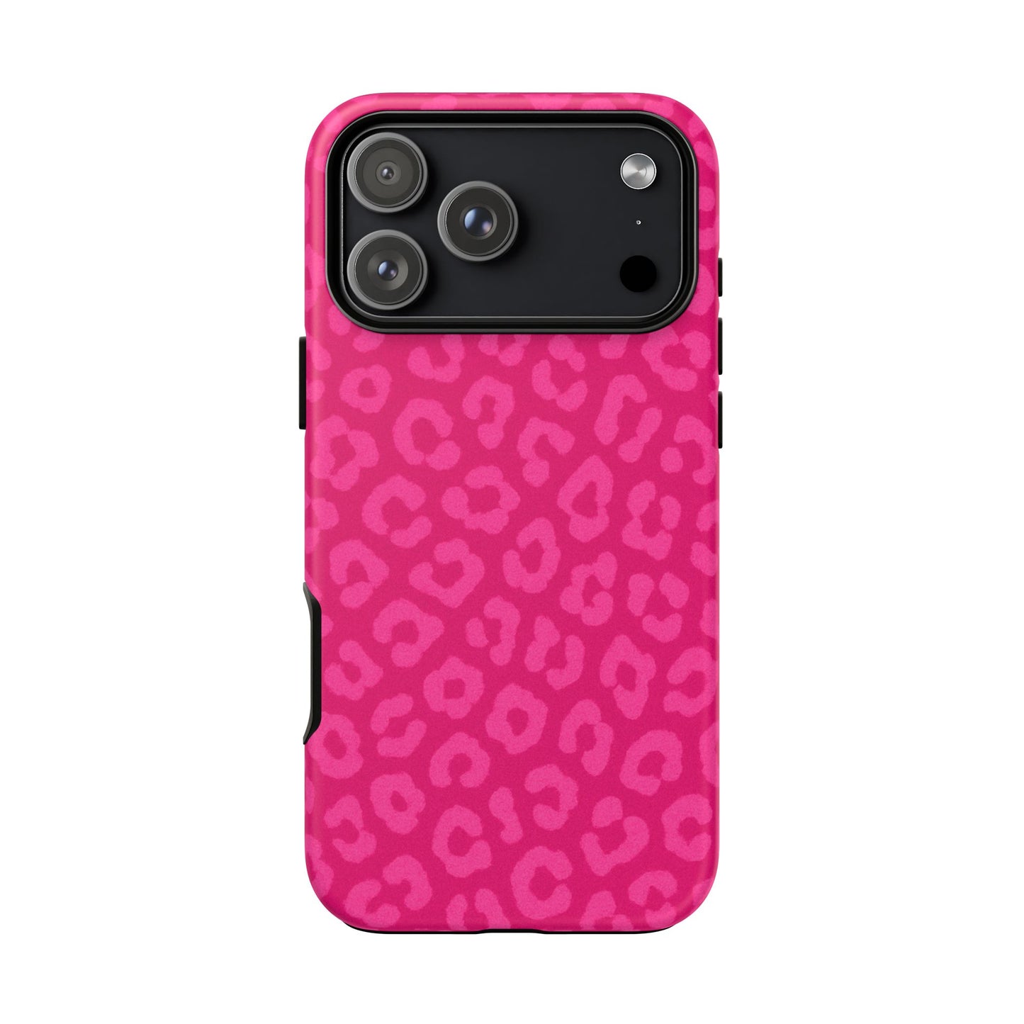 Hot Pink Leopard Print Phone Case – Bold Coquette Leopard Tough Case