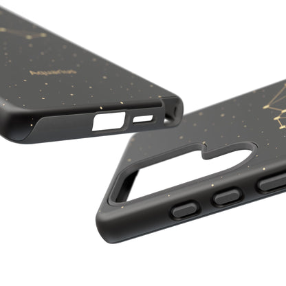 Aquarius Zodiac Constellation Phone Case – Luxe Gold Celestial Cover