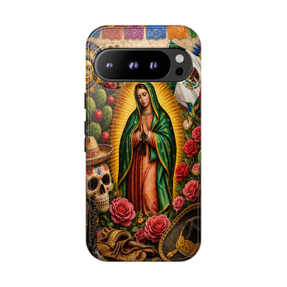 Virgen de Guadalupe Phone Case Mexican Floral iPhone Samsung Pixel Case