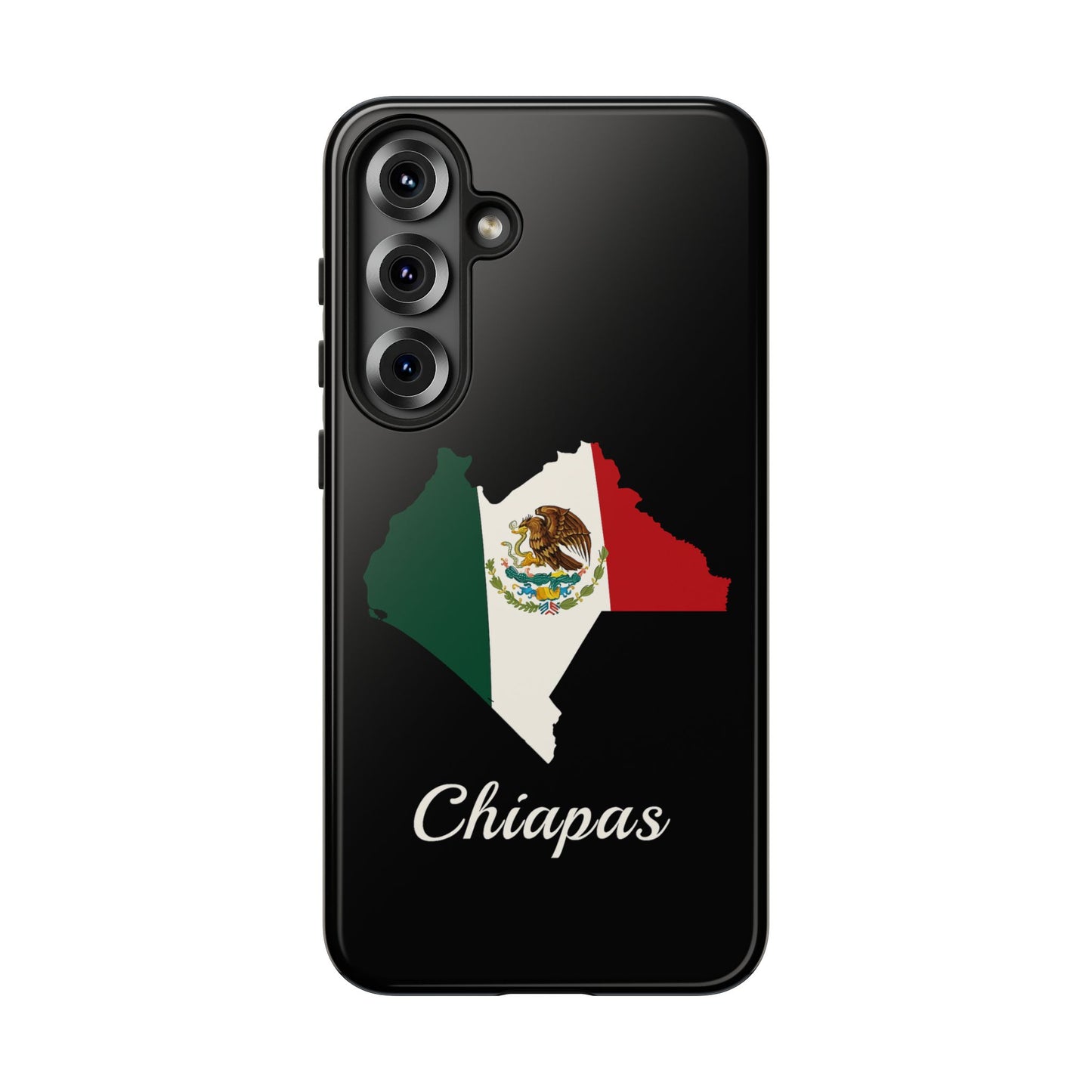 Chiapas Mexico Flag Map Phone Case | Mexican American Pride Tough Case for iPhone & Samsung