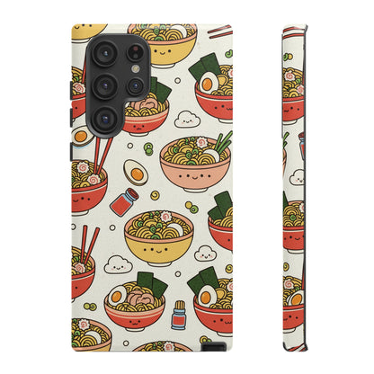 Kawaii Ramen Phone Case – Cute Japanese Food Pattern | Noodle Bowl Aesthetic Case