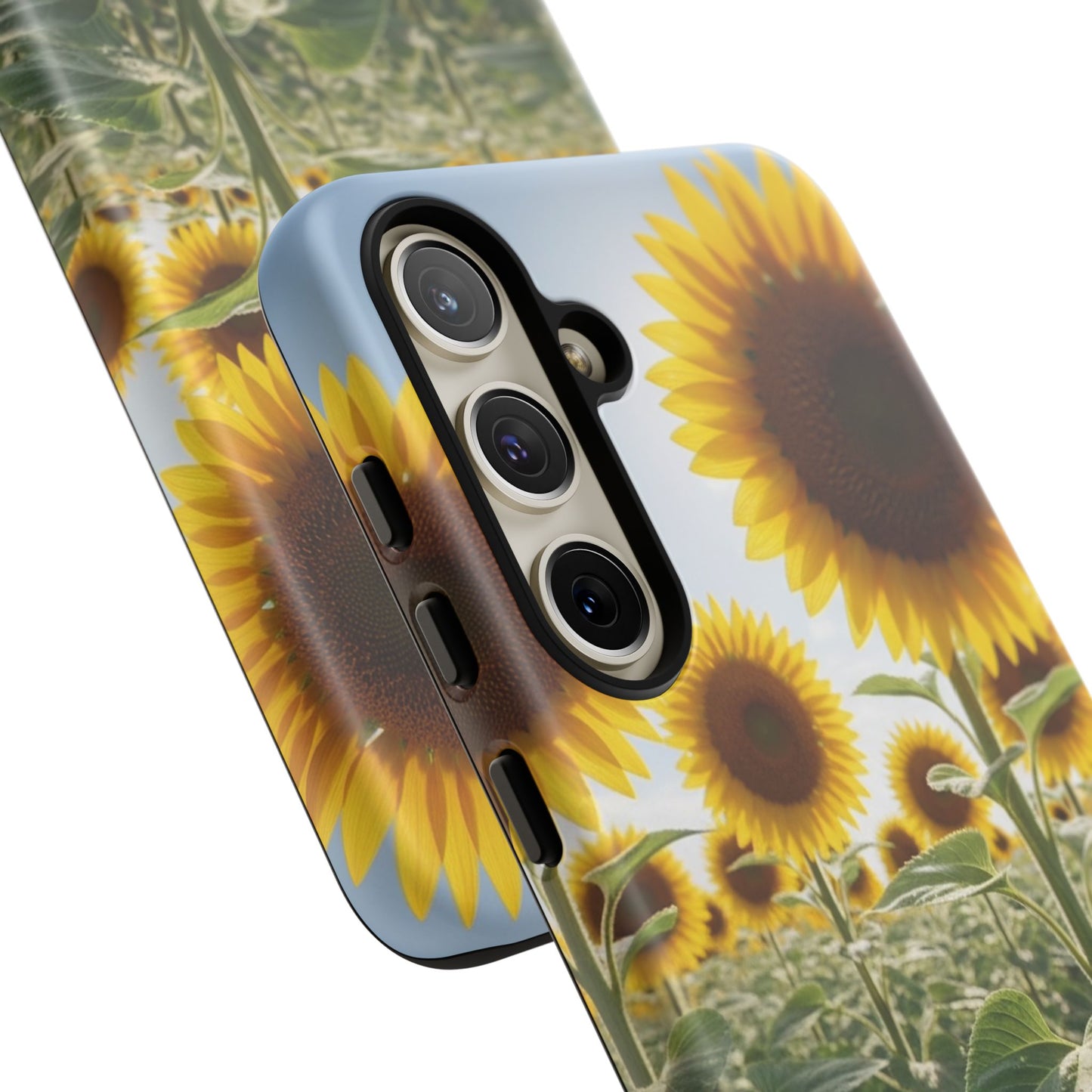 Sunflower Field Phone Case | Golden Hour Floral Aesthetic | Bright Summer Tough Case