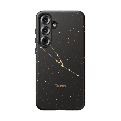 Taurus Zodiac Constellation Phone Case – Luxe Gold Celestial Cover