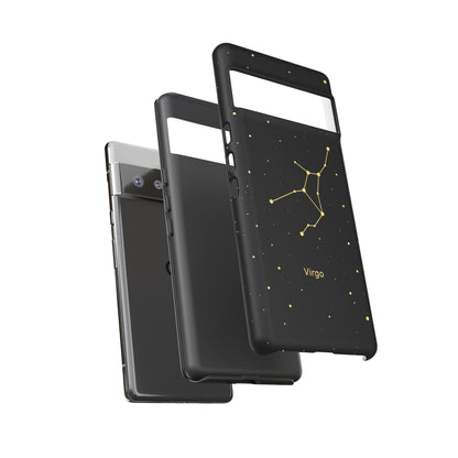 Virgo Zodiac Constellation Phone Case – Luxe Gold Celestial Cover