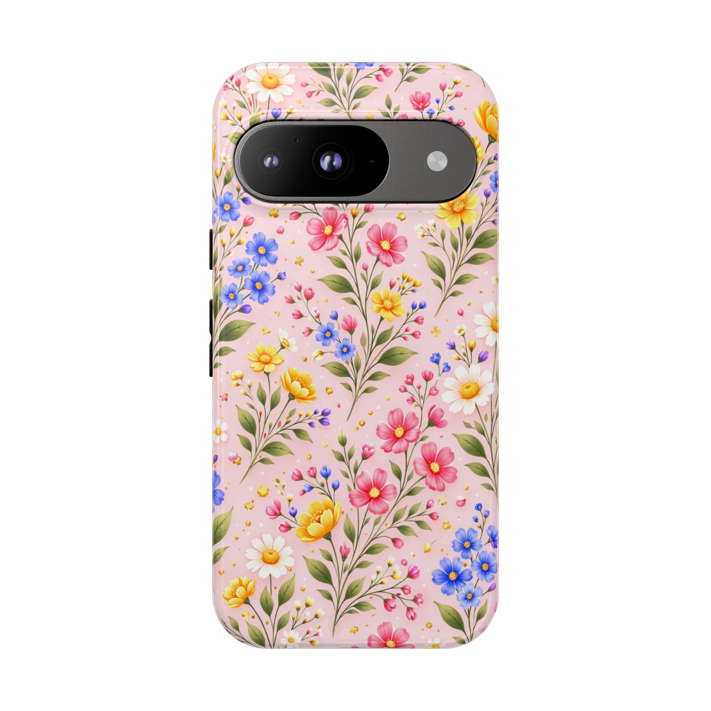 Wildflower Floral Phone Case Vintage Spring Meadow Tough Cover