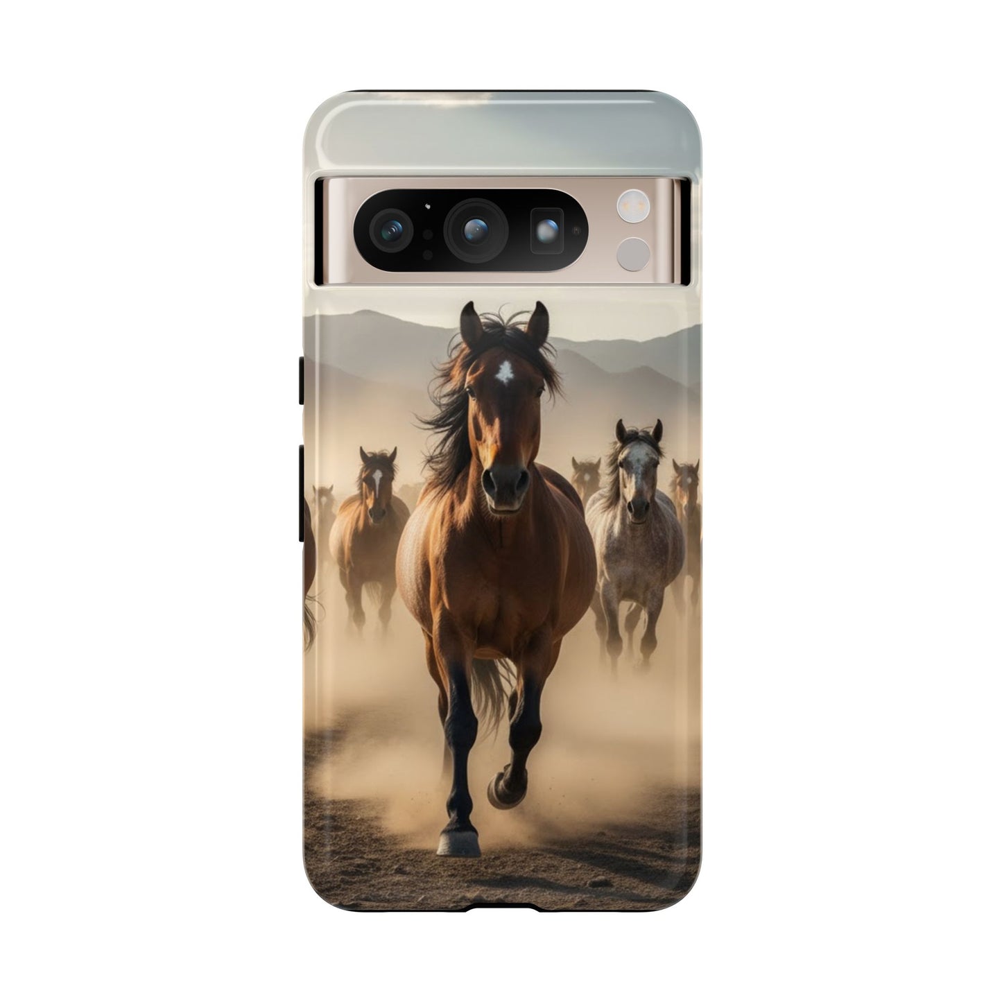 Running Horses Phone Case | Wild Mustang Herd Tough Protective Cover
