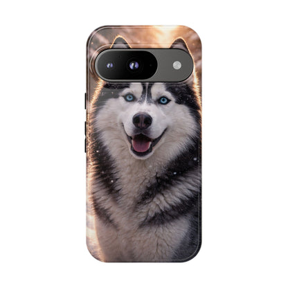 Siberian Husky Tough Phone Case | Blue Eyes Dog Cover Protective iPhone Case