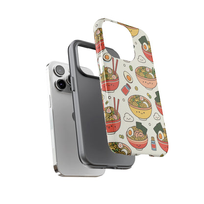 Kawaii Ramen Phone Case – Cute Japanese Food Pattern | Noodle Bowl Aesthetic Case